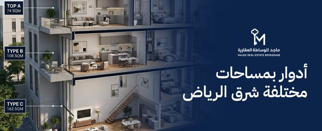 تعرف على أسعار ومميزات أدوار بمساحات مختلفة شرق الرياض لعام 2026
